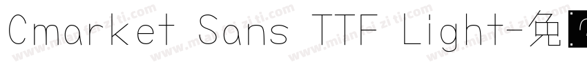 Cmarket Sans TTF Light字体转换